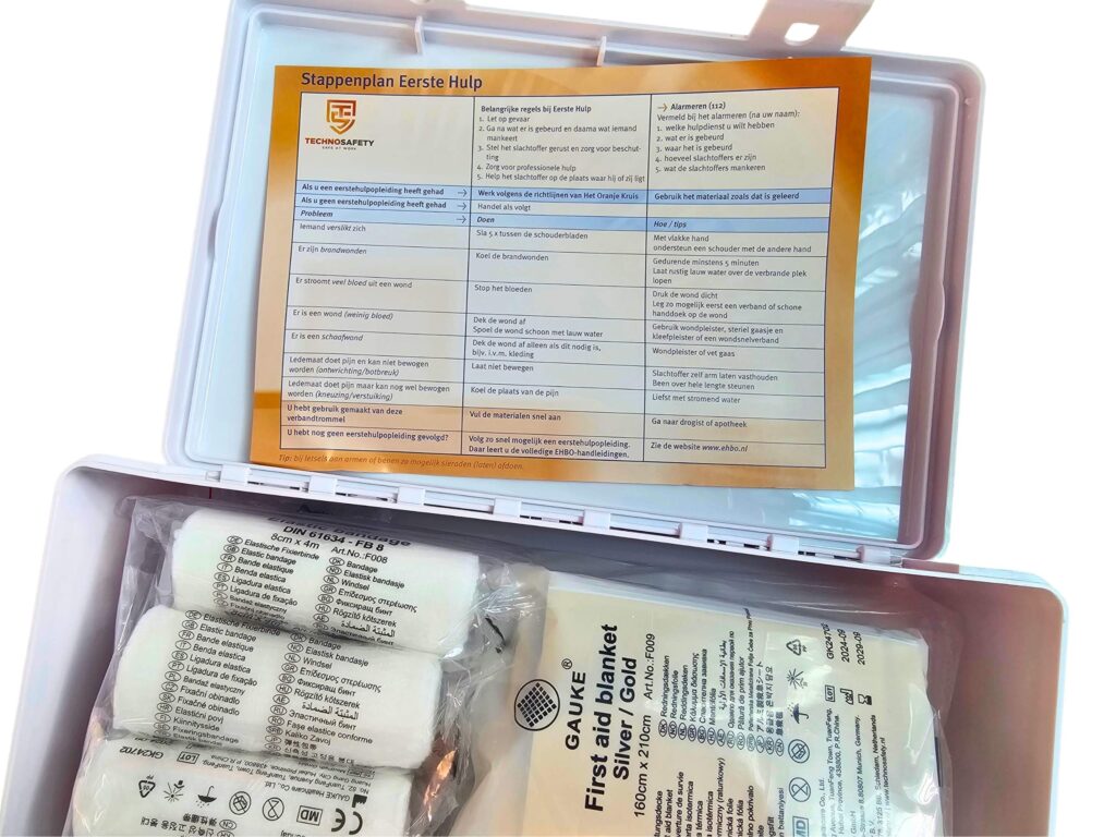 verbanddoos noodpakket gebruiksaanwijzing